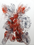 „inside complexity“, Gallery Arch 402, London, 2011, Pigment auf Leinwand, Abdrücke des Bodens, je 165 cm x 120 cm