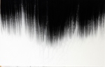 Voltaire - Candid , 2012 64cm x 100cm Asche, Ruß und Acryl auf Papier