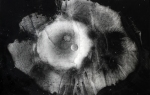 Nikolaus Kopernikus - Über die Umschwünge der himmlischen Kreise , 2012 64cm x 100cm Asche, Ruß und Acryl auf Papier