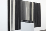 Markus Keibel - Marx / Engels ausgewählte Werke Band 1-6 Asche (2012) + Installation - Ruß Acryllack auf Leinwand - 260 x 400 cm